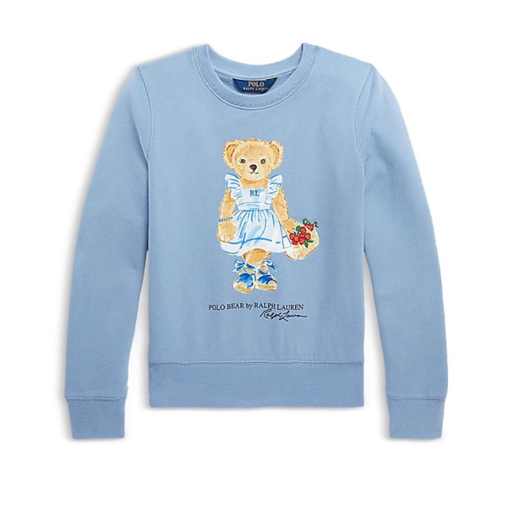 Polo Bear Big Girls fleece sweater